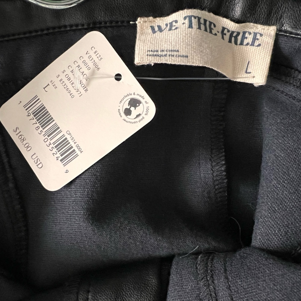 Free People - Harlin Black Vegan Leather One-Piece - Picture 5 of 9